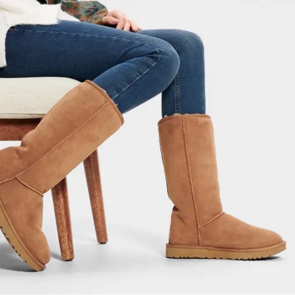 Genuine Shearling Lined Tall Boot - Picture 1 of 10